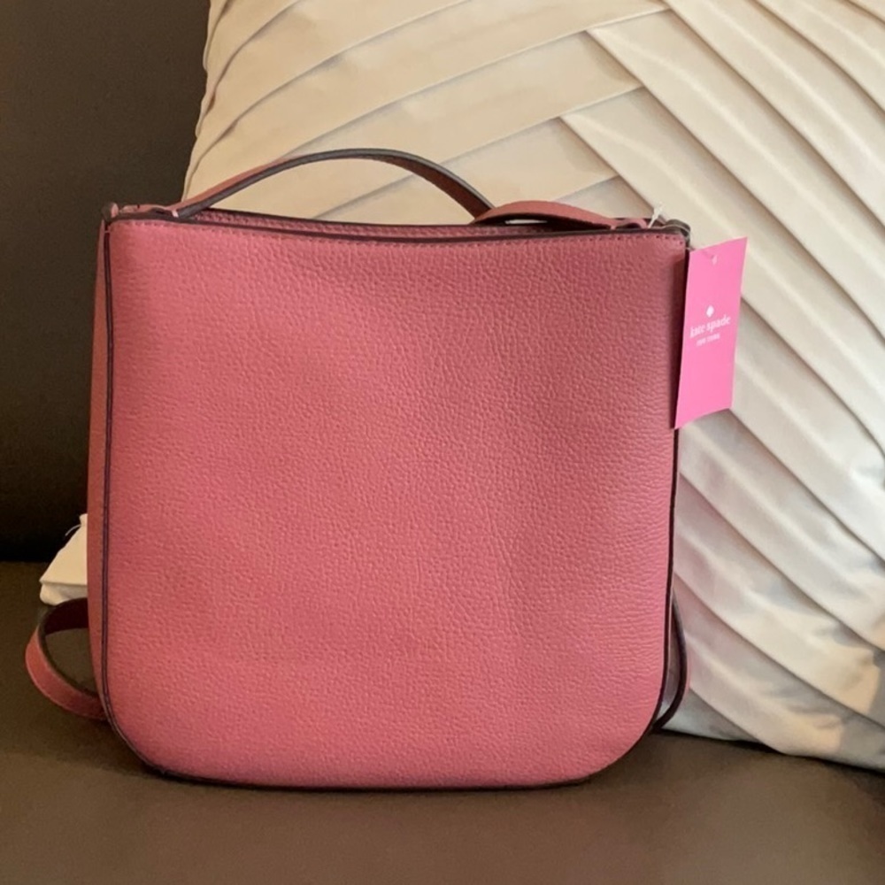 Kate Spade New York LEILA TOP ZIP CROSSBODY Pomegranate - Picture 2 of 9